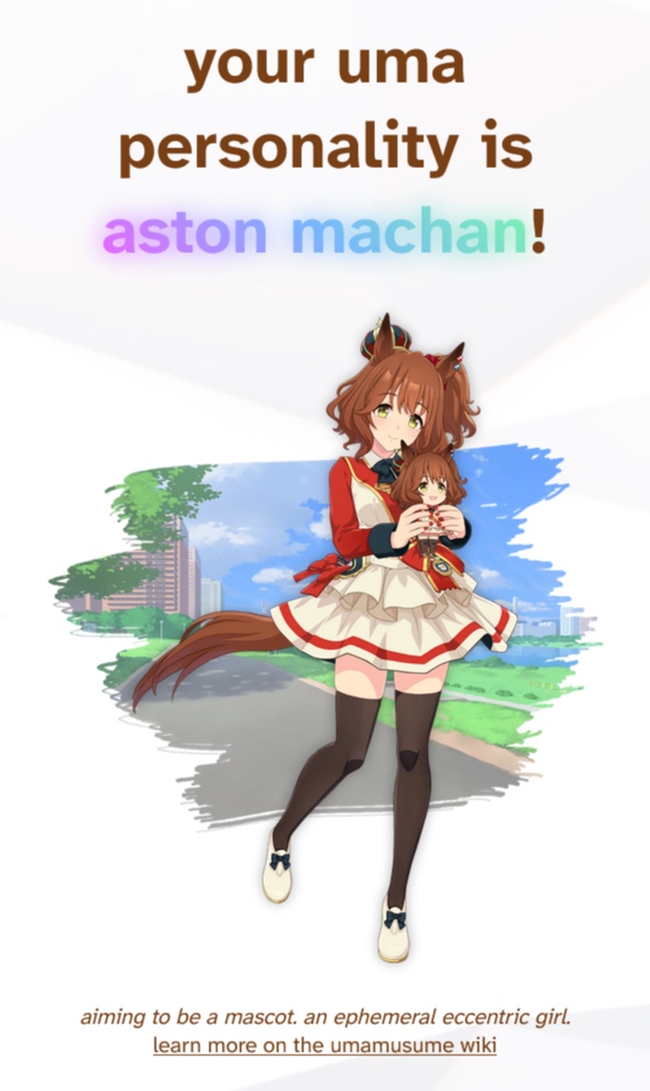 uma-poi! — which umamusume character are you?