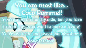 What MLP fashion forward pony are you?