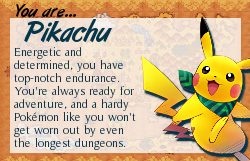 Pokémon Mystery Dungeon personality test