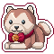 Husky Plushie Sticker by LoAndBiHold