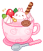 Molang in a cup by Silkanide