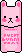 Pink Pocket Bunny by Pomelo