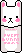 White Pocket Bunny by Pomelo