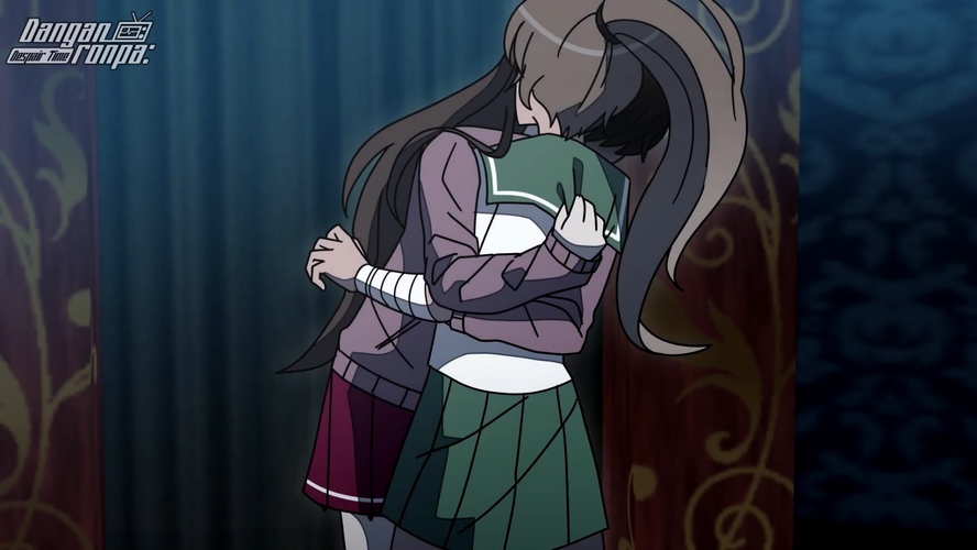 Min hugging Teruko