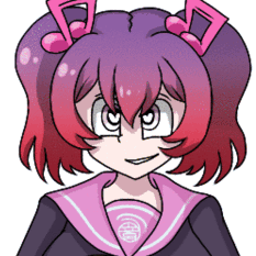 Kanade Otonokoji from Super Danganronpa Another 2 for an unfinished animation meme.