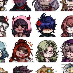Emotes for the Cryptic Danganronpa: Silver Lining Discord server.