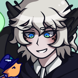 My OC Sylvain and strdustnfantasy's OC, Pigeon. #birdyaoi