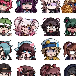 Emotes for the Danganronpa: Hope Restoration Discord 