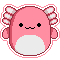 Squishmallow Archie Axolotl Sticker by Lazer-Bunny