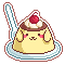 Pompompurin Pudding Sticker by Lazer-Bunny